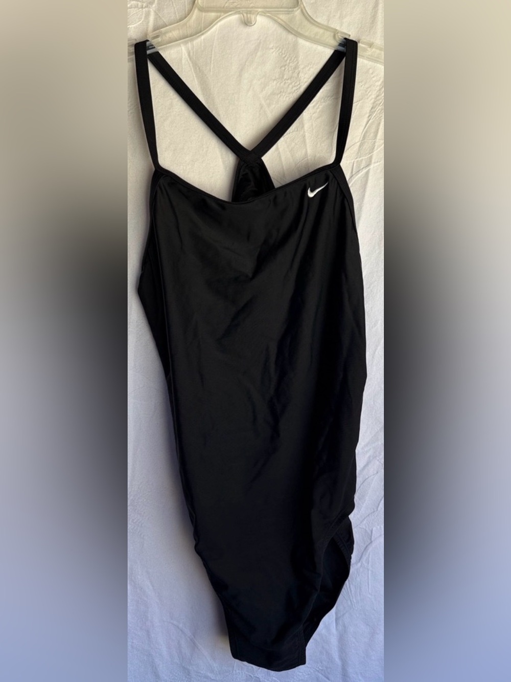 Nike Black Women’s Cross-Back Performance One-Piece Size 12
